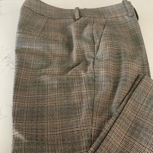 ZARA Brown Plaid pants Size 4 $20